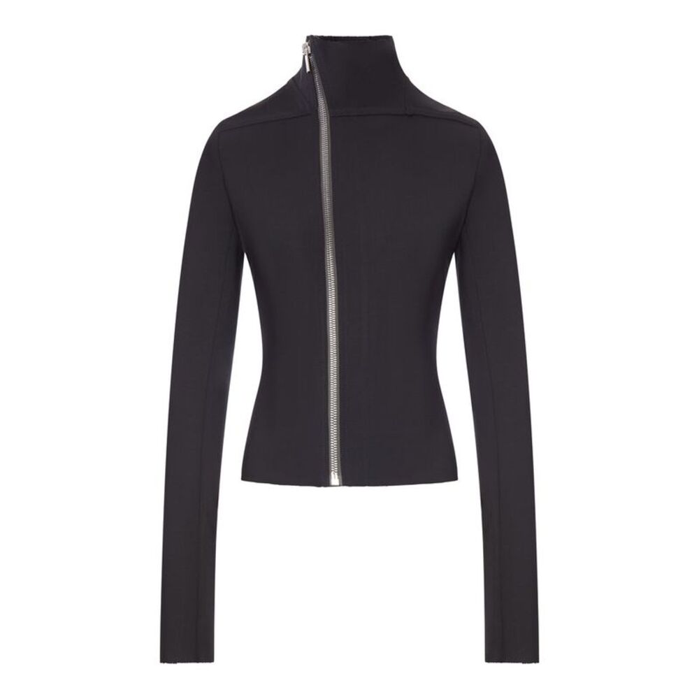 Rick Owens Women Gary Fitted Jacket With Asymmetric Zip